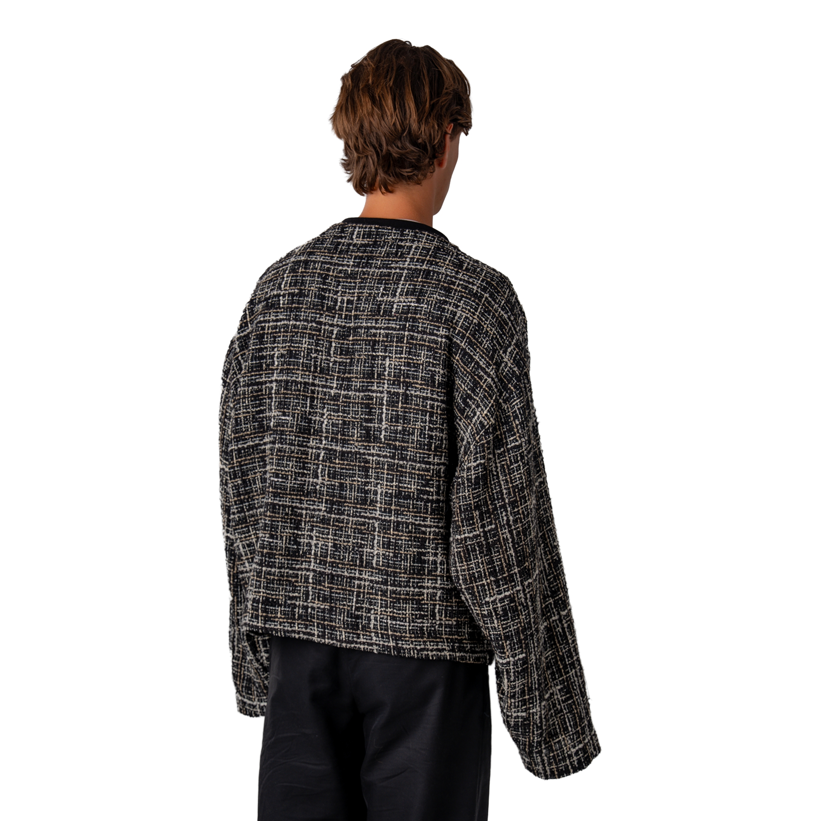 The Oversized Tweed Cardigan