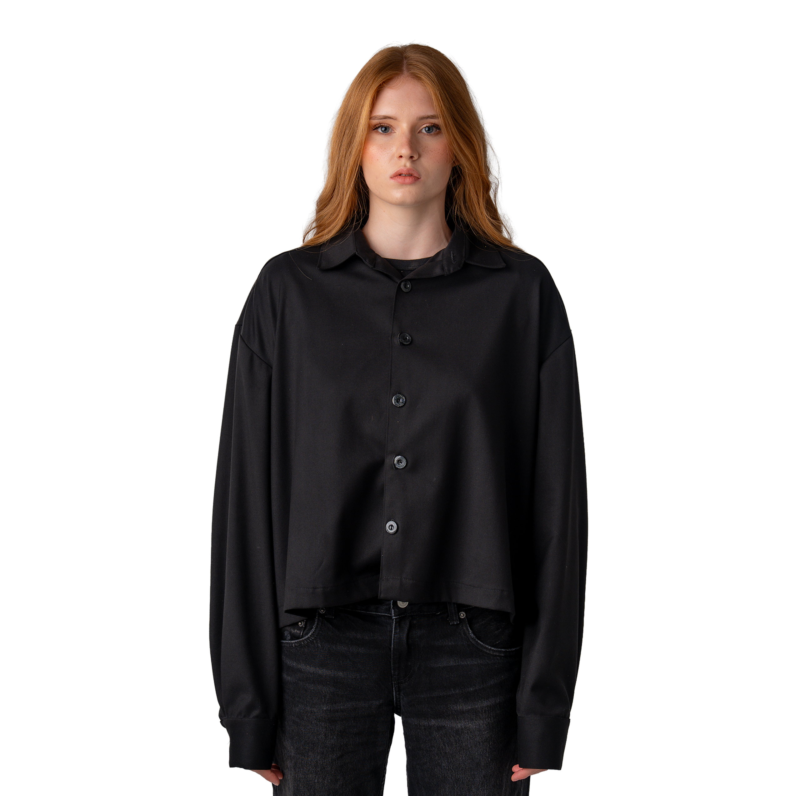 The Cropped Black Shirt