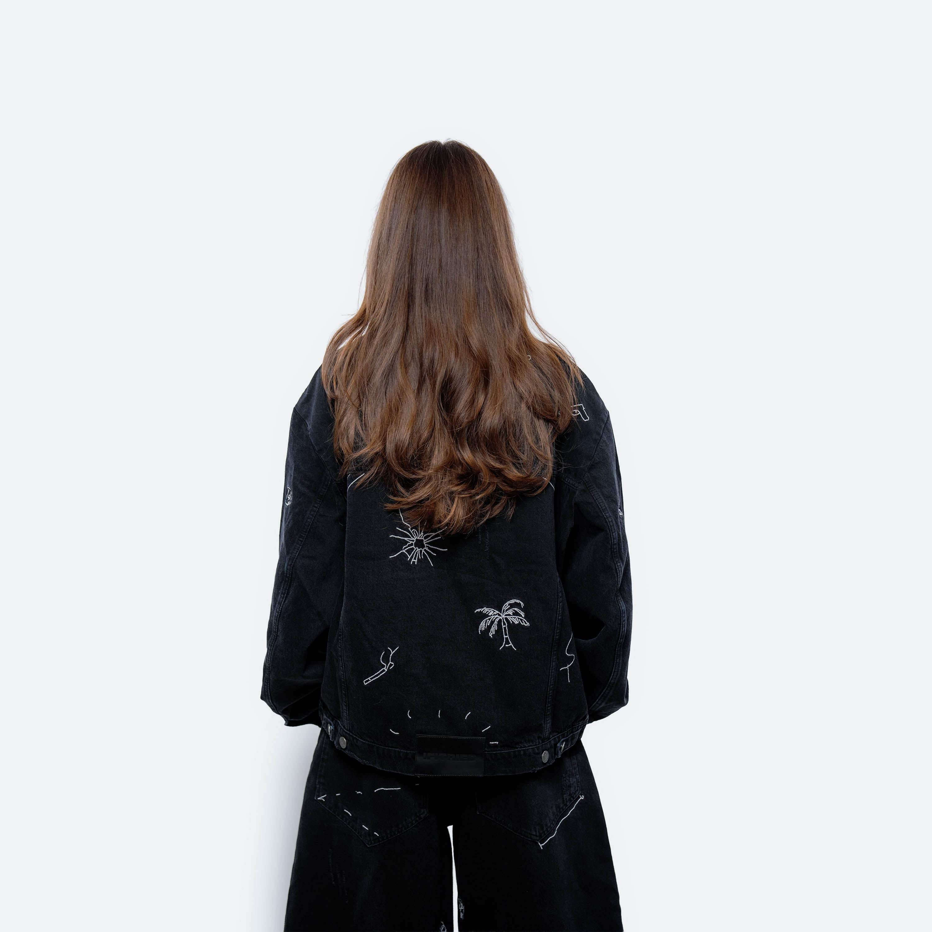 The Embroidered Square Denim Jacket