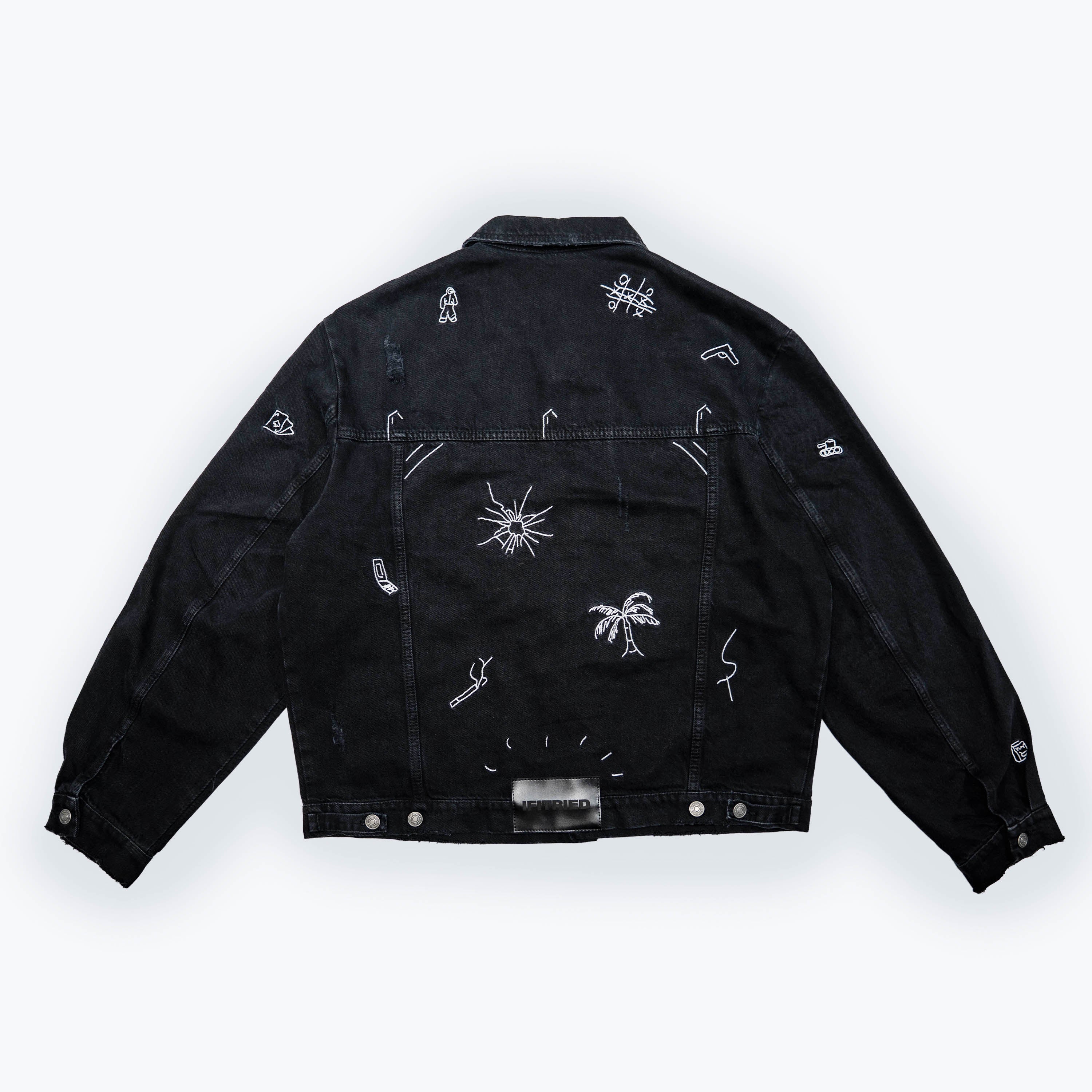 The Embroidered Square Denim Jacket